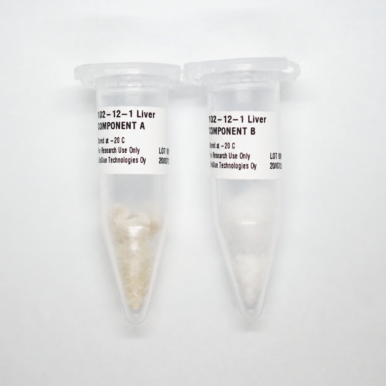 Glue4Life Liver hyaluronic acid hydrogel components