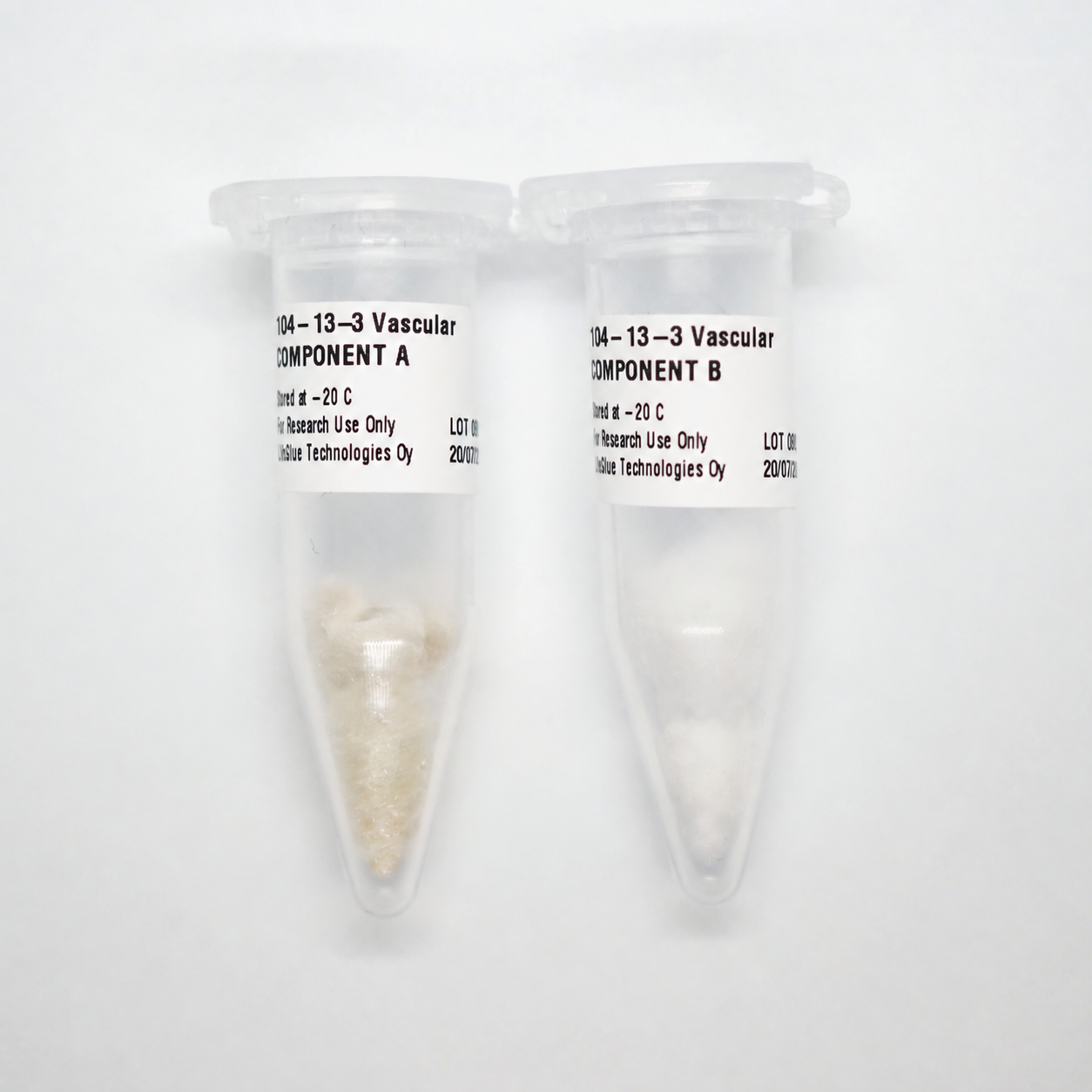 Glue4Life Vascular hyaluronic acid hydrogel components